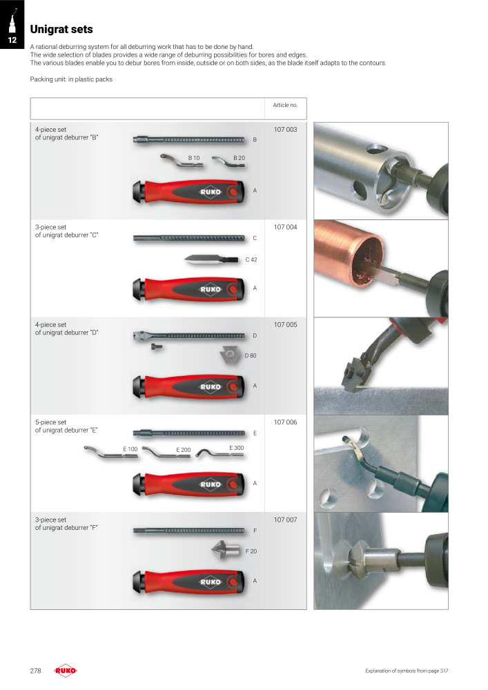 Ruko main catalogue precision tools Nb. : 127 - Page 278