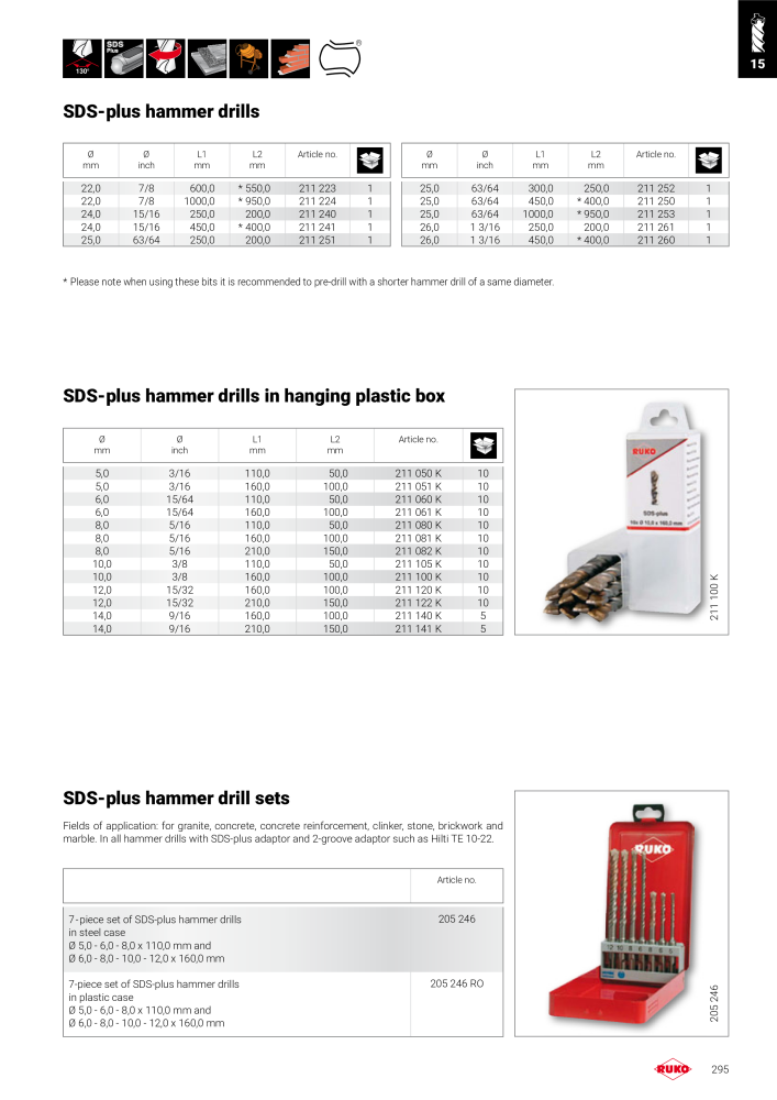 Ruko main catalogue precision tools NR.: 127 - Side 295