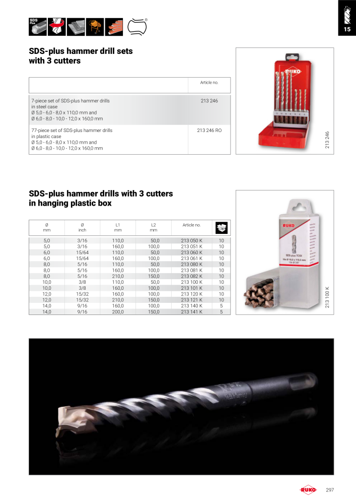 Ruko main catalogue precision tools Č. 127 - Strana 297