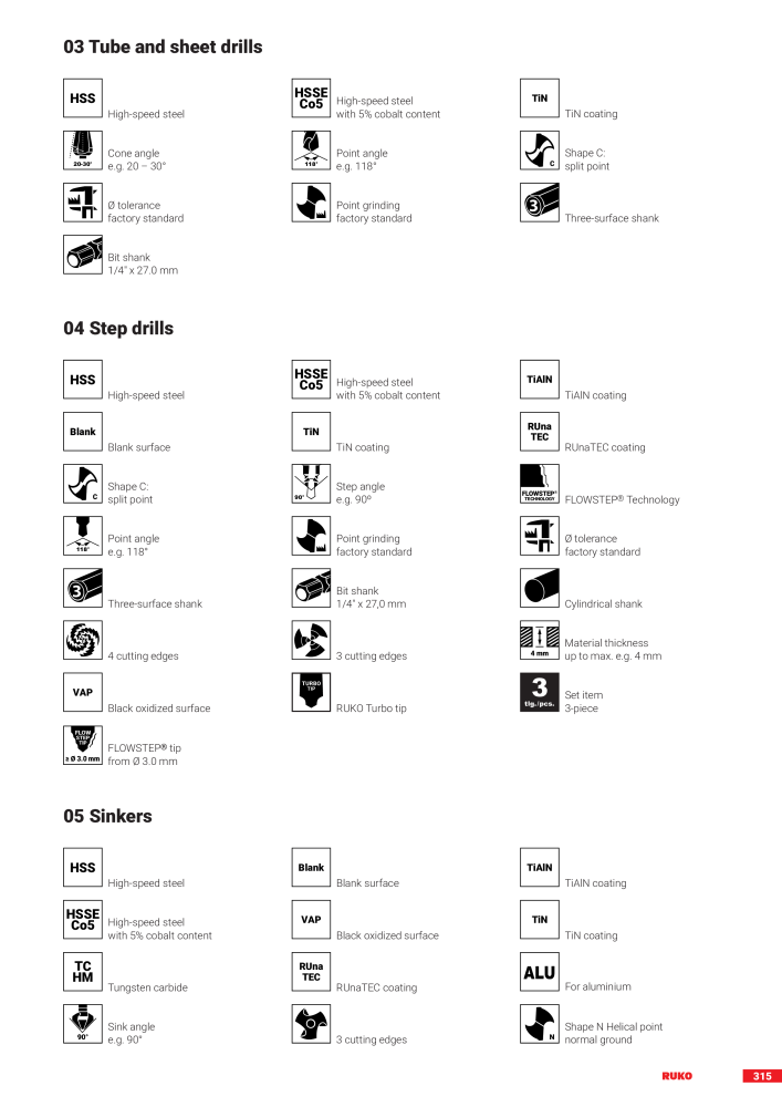 Ruko main catalogue precision tools NO.: 127 - Page 317