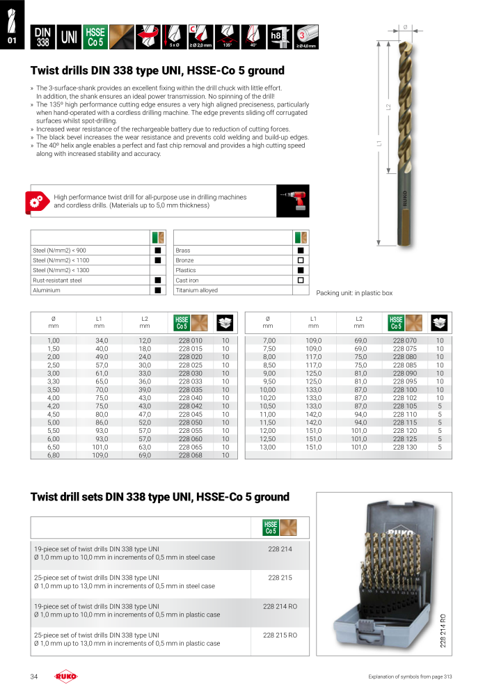 Ruko main catalogue precision tools NO.: 127 - Page 34