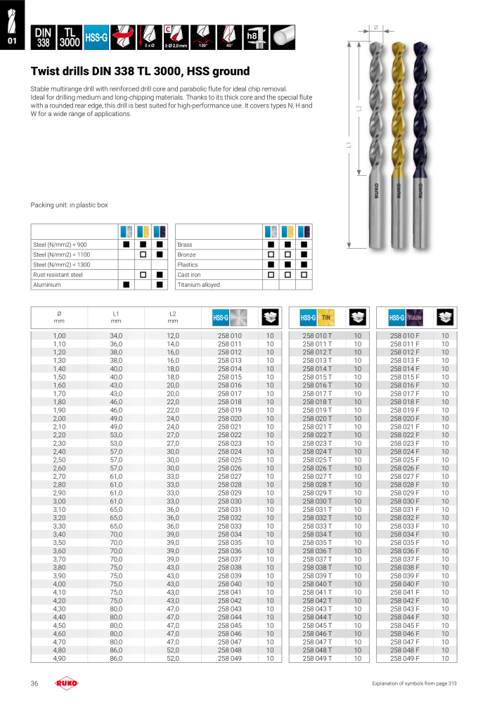 Ruko main catalogue precision tools NO.: 127 - Page 36