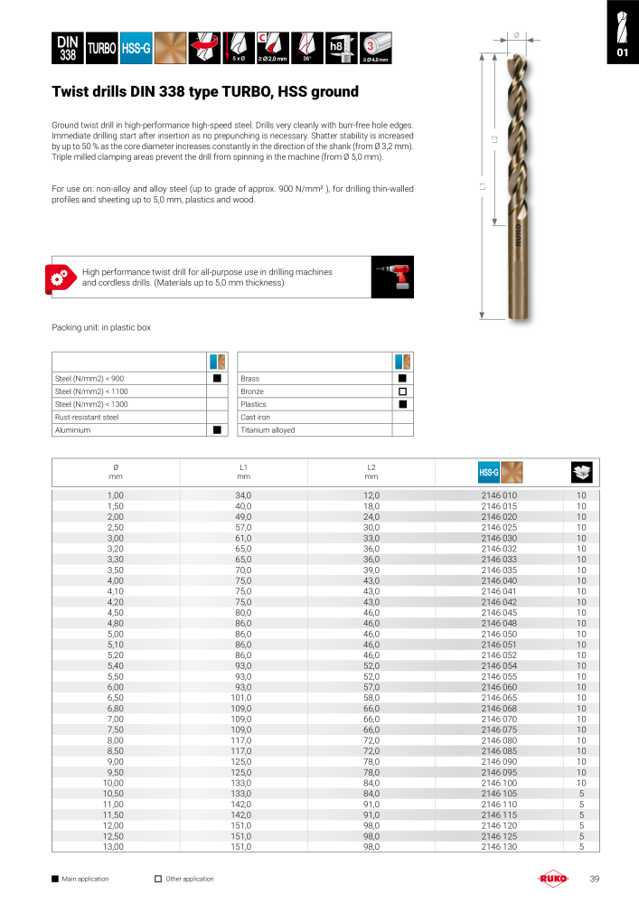 Ruko main catalogue precision tools NR.: 127 - Side 39