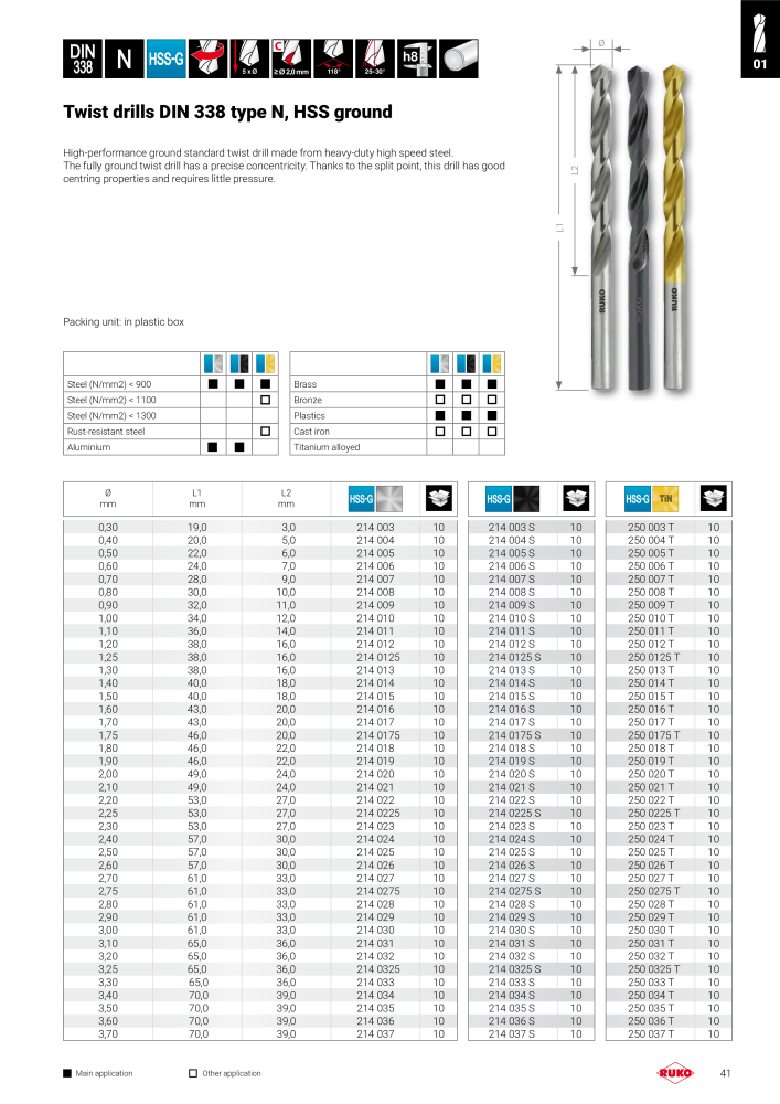 Ruko main catalogue precision tools NO.: 127 - Page 41