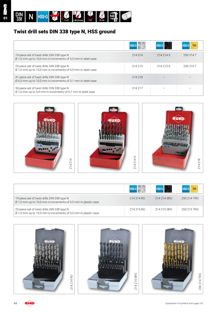 Ruko main catalogue precision tools NO.: 127 - Page 44