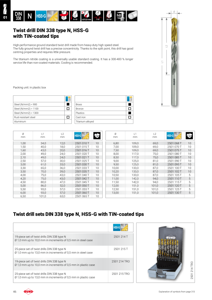 Ruko main catalogue precision tools NR.: 127 - Side 46