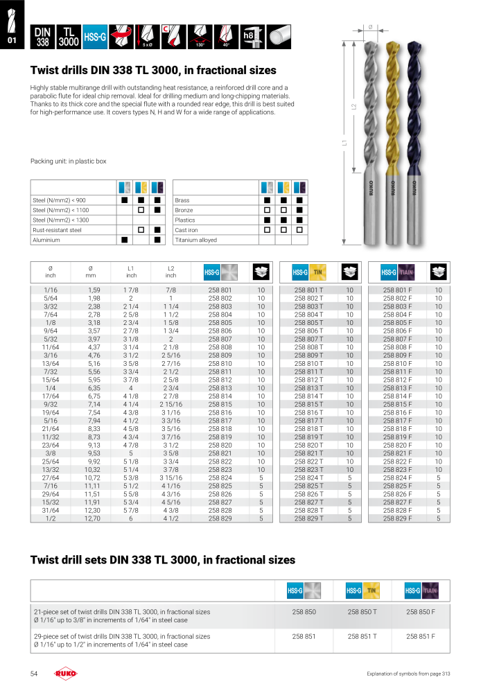 Ruko main catalogue precision tools NO.: 127 - Page 54