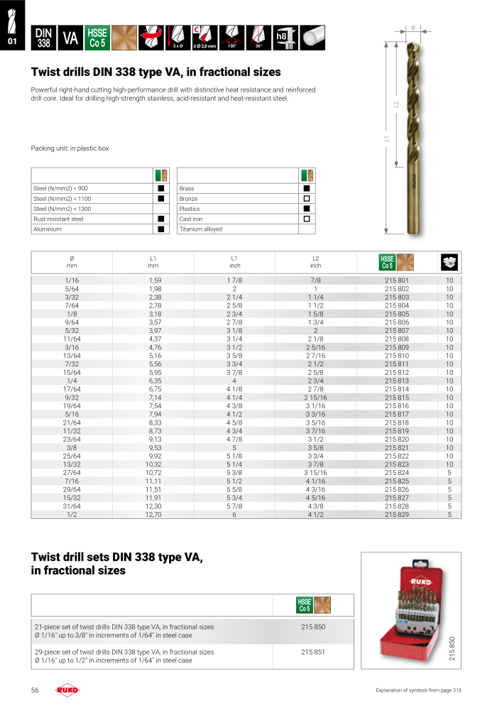 Ruko main catalogue precision tools NR.: 127 - Strona 56