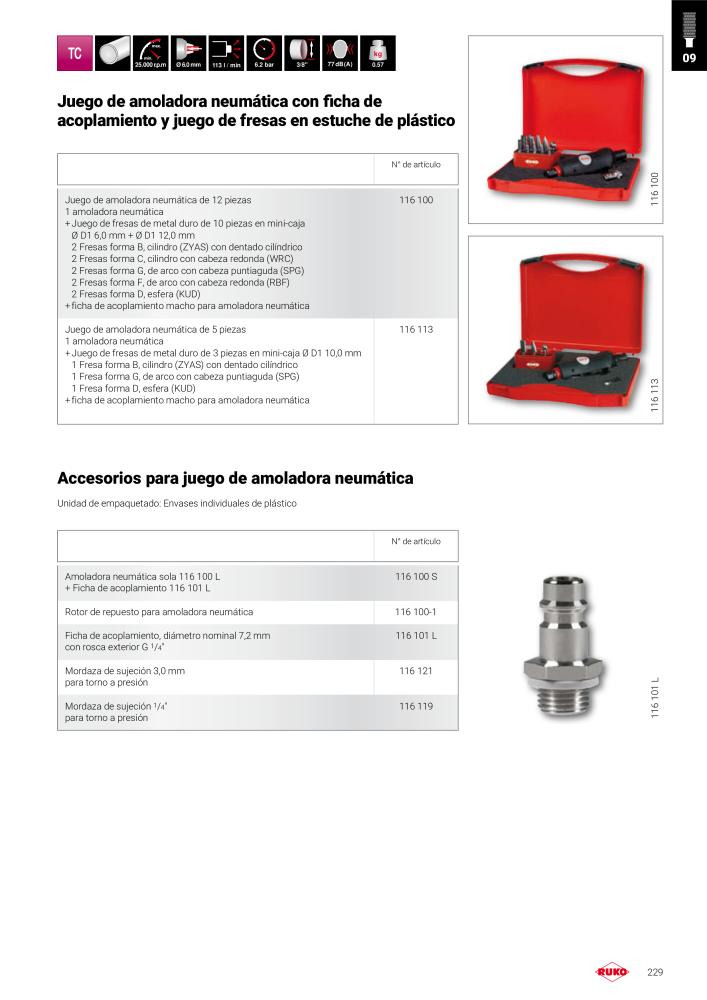 Catálogo principal de Ruko herramientas de precisión Nº: 128 - Página 229
