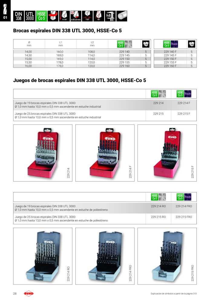 Catálogo principal de Ruko herramientas de precisión Nb. : 128 - Page 28