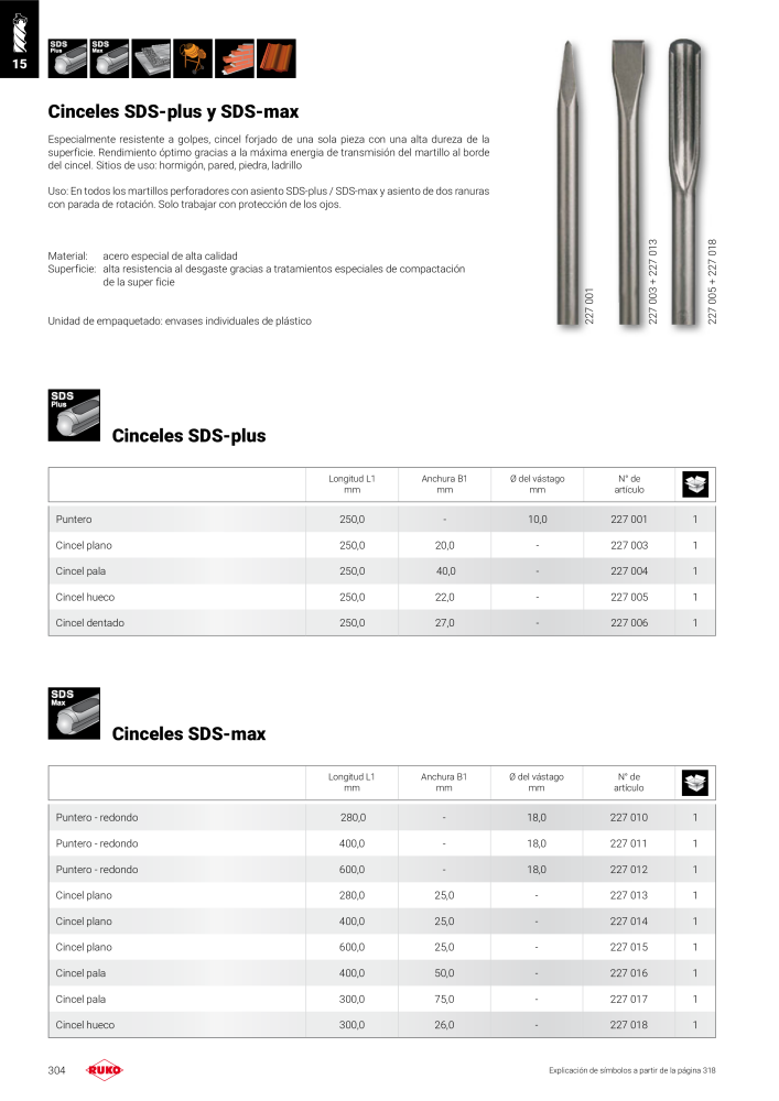 Catálogo principal de Ruko herramientas de precisión n.: 128 - Pagina 304