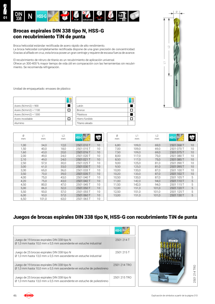 Catálogo principal de Ruko herramientas de precisión n.: 128 - Pagina 46