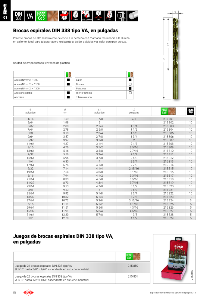 Catálogo principal de Ruko herramientas de precisión NR.: 128 - Seite 56