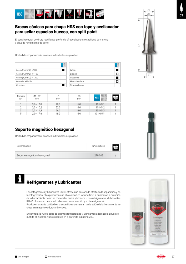 Catálogo principal de Ruko herramientas de precisión n.: 128 - Pagina 87
