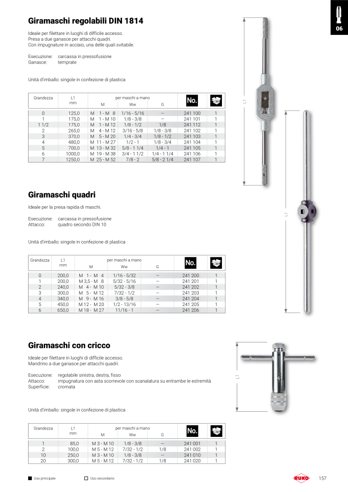 Catalogo principale degli utensili di precisione Ruko NR.: 130 - Side 157