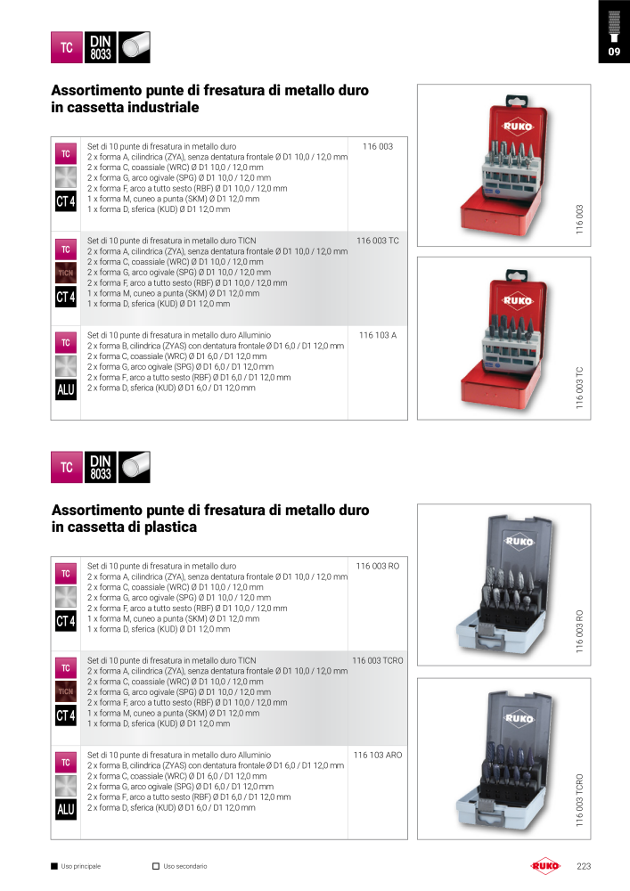 Catalogo principale degli utensili di precisione Ruko NR.: 130 - Side 223