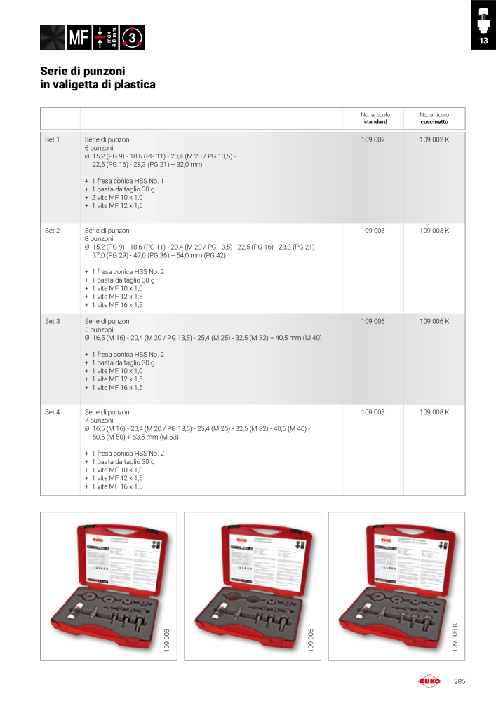 Catalogo principale degli utensili di precisione Ruko NO.: 130 - Page 285