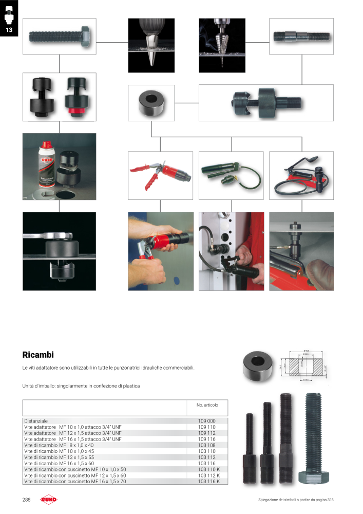 Catalogo principale degli utensili di precisione Ruko NR.: 130 - Side 288