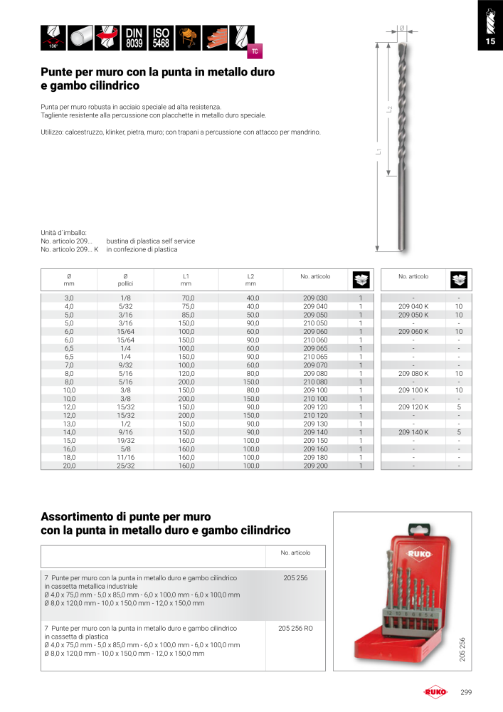 Catalogo principale degli utensili di precisione Ruko NR.: 130 - Side 299