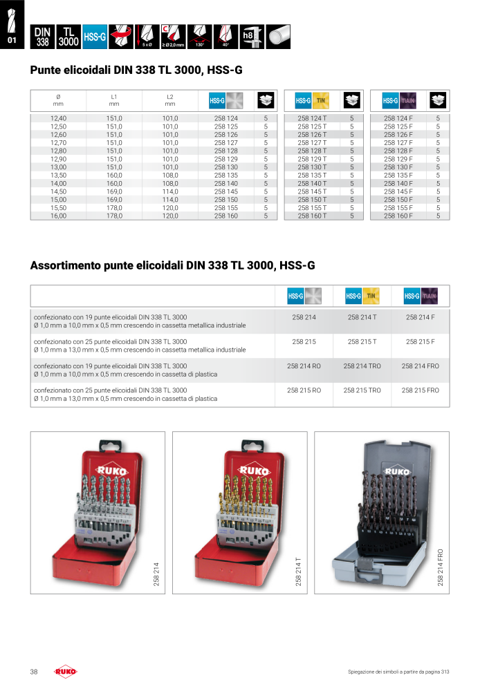 Catalogo principale degli utensili di precisione Ruko NR.: 130 - Side 38