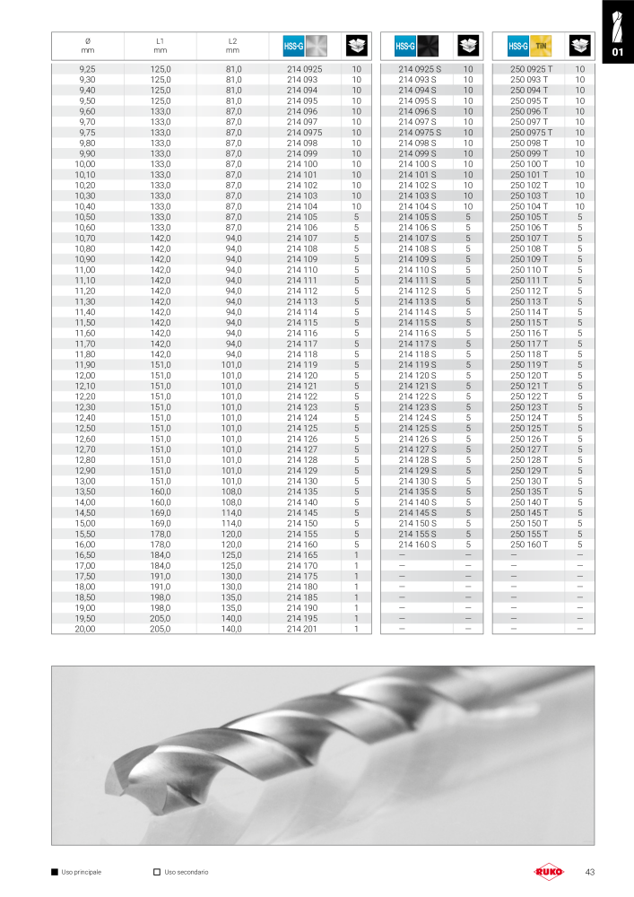 Catalogo principale degli utensili di precisione Ruko NR.: 130 - Pagina 43