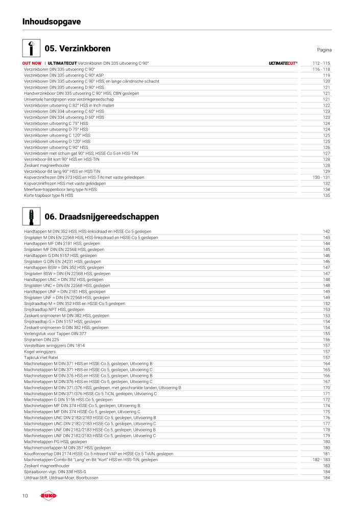 Ruko hoofdcatalogus precisiegereedschap NR.: 131 - Strona 10