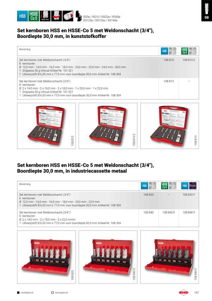 Ruko hoofdcatalogus precisiegereedschap Nº: 131 - Página 197