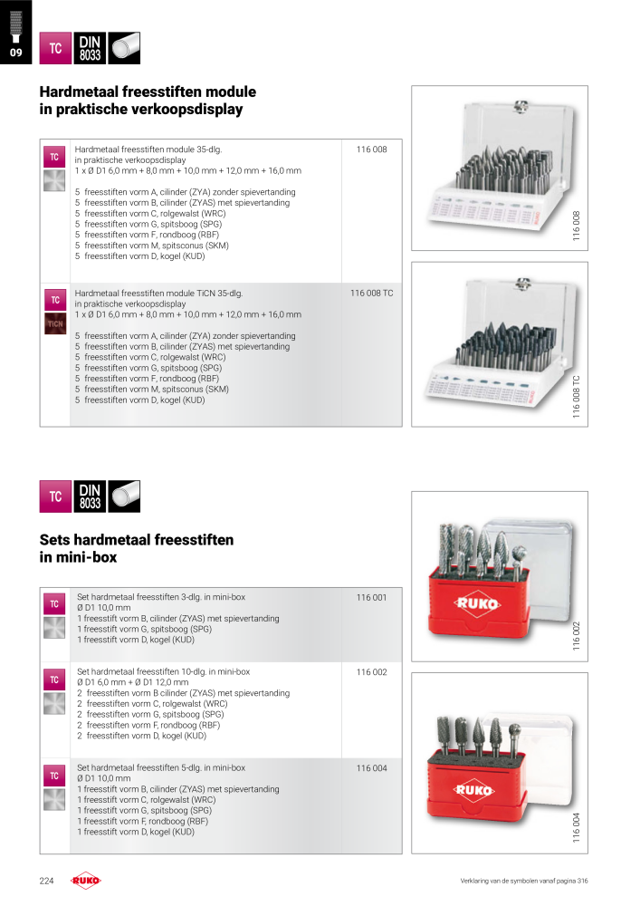 Ruko hoofdcatalogus precisiegereedschap NR.: 131 - Pagina 224