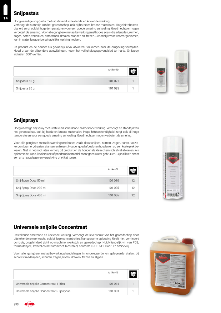 Ruko hoofdcatalogus precisiegereedschap NR.: 131 - Strona 290