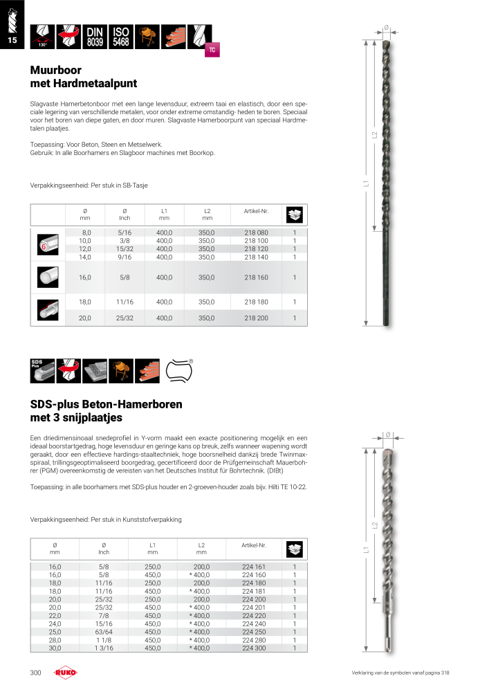 Ruko hoofdcatalogus precisiegereedschap NR.: 131 - Seite 300