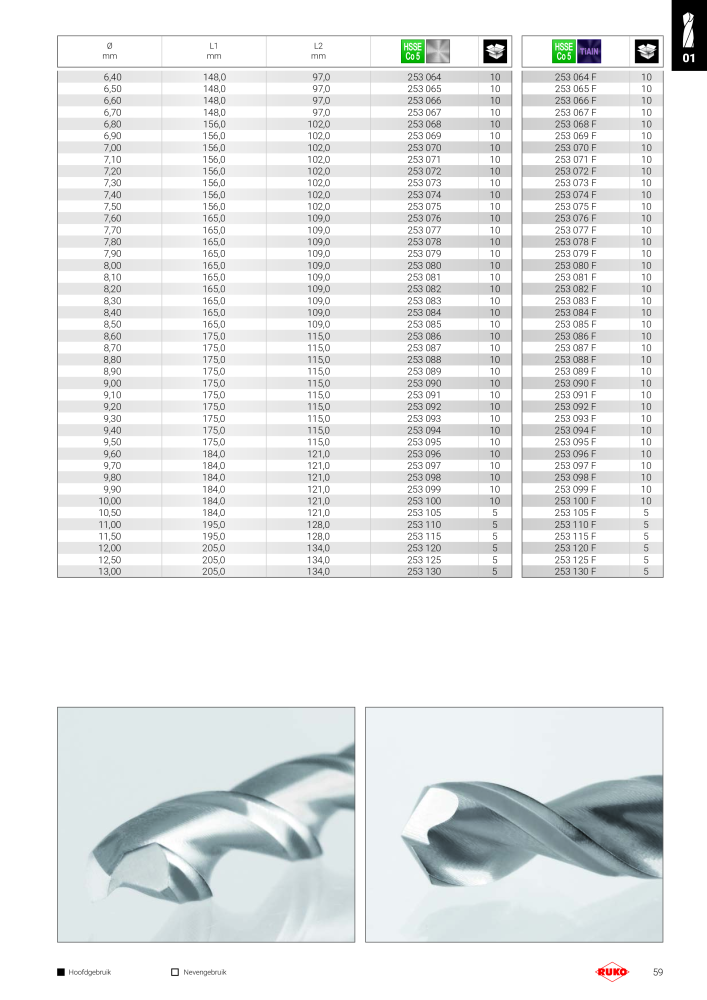 Ruko hoofdcatalogus precisiegereedschap NR.: 131 - Pagina 59