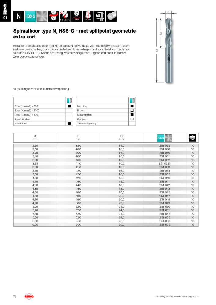 Ruko hoofdcatalogus precisiegereedschap n.: 131 - Pagina 70