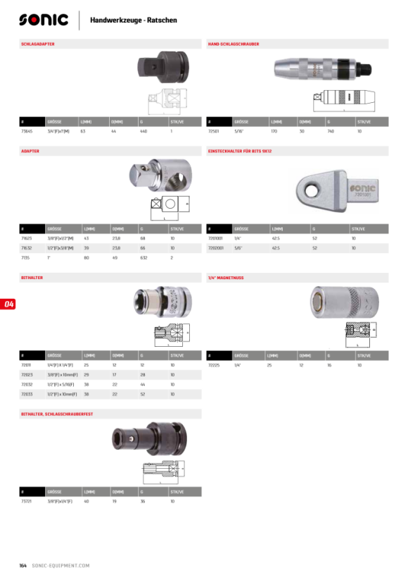 Sonic Bithouder, 1/2’’(F)x10mm(F) 72033