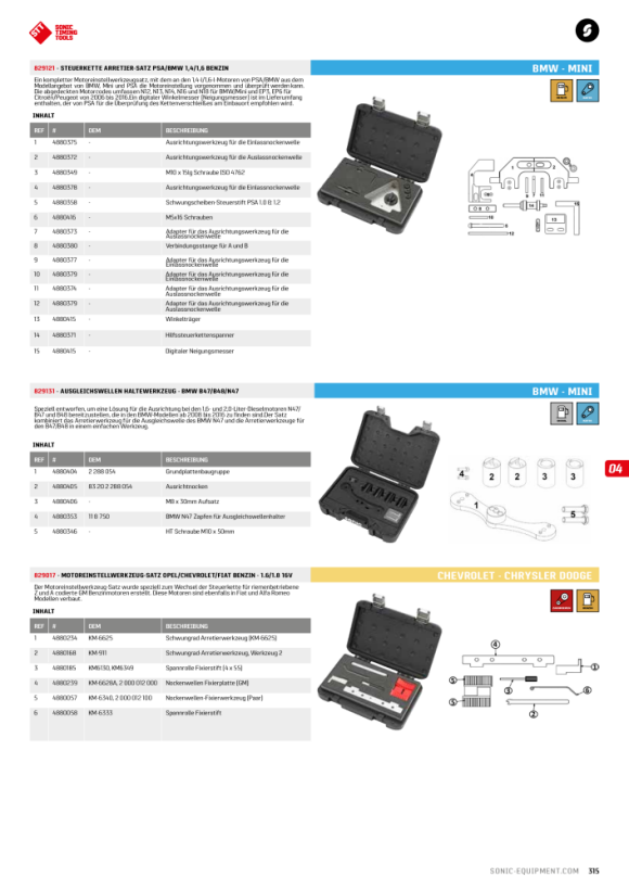 Sonic Spannrolle Fixierstift 4mm 4880002