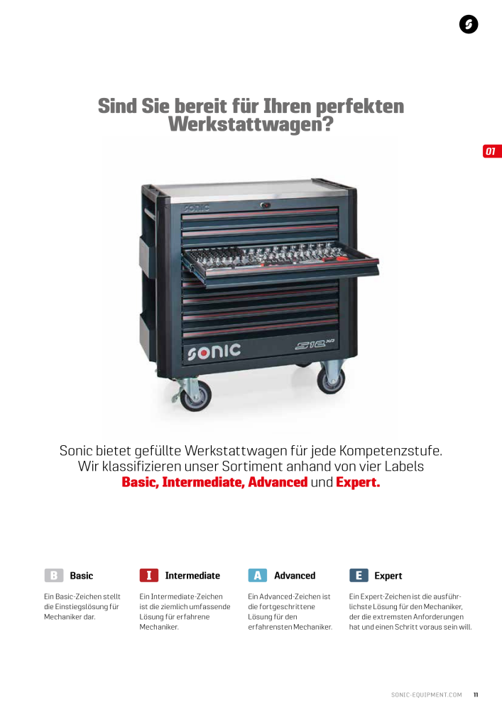 Sonic Equipment Hauptkatalog Werkzeugwagen NR.: 134 - Seite 13