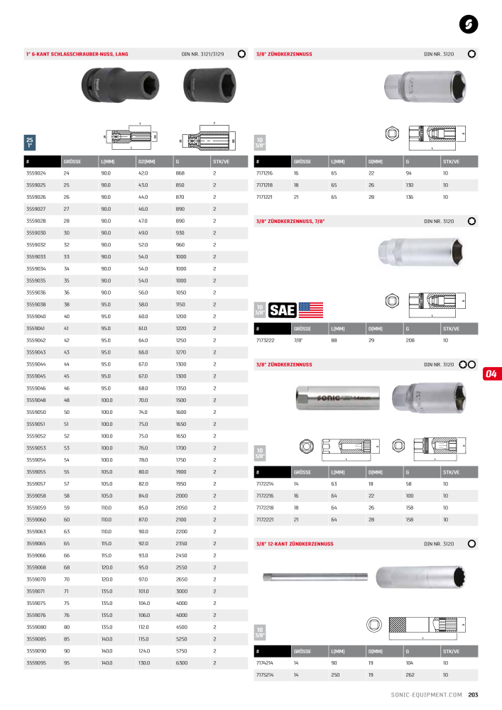 Sonic Equipment Hauptkatalog Werkzeugwagen NO.: 134 - Page 205