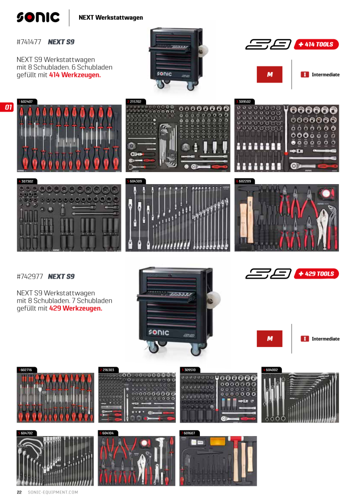 Sonic Equipment Hauptkatalog Werkzeugwagen NR.: 134 - Seite 24