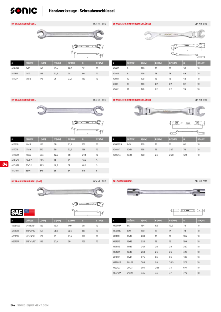 Sonic Equipment Hauptkatalog Werkzeugwagen NR.: 134 - Seite 246