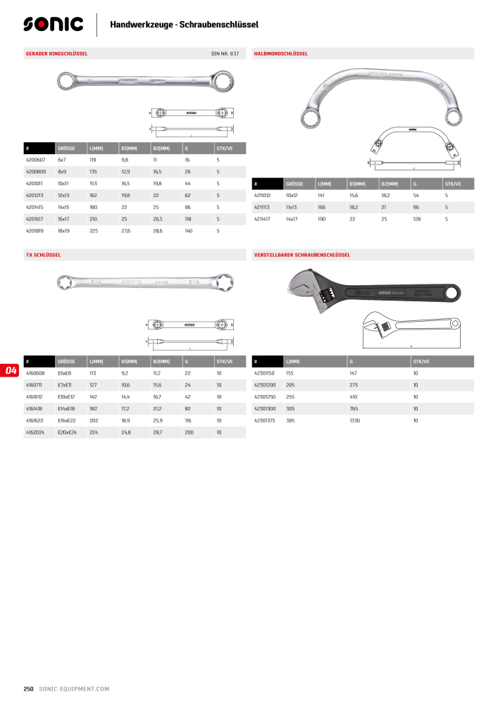 Sonic Equipment Hauptkatalog Werkzeugwagen NR.: 134 - Seite 252