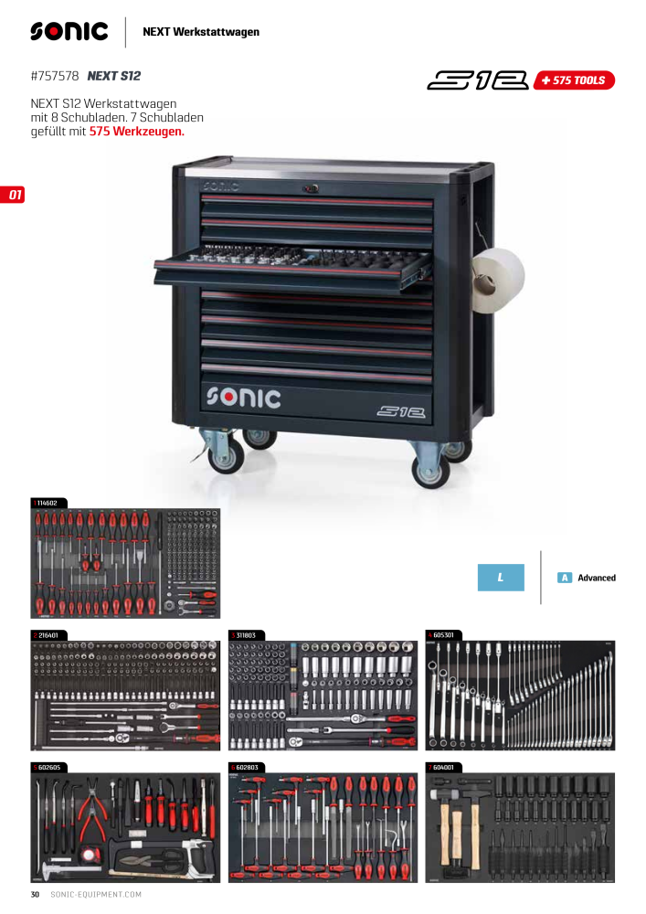 Sonic Equipment Hauptkatalog Werkzeugwagen NR.: 134 - Seite 32