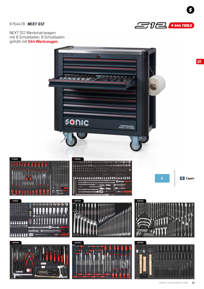 Sonic Equipment Hauptkatalog Werkzeugwagen NR.: 134 - Seite 33