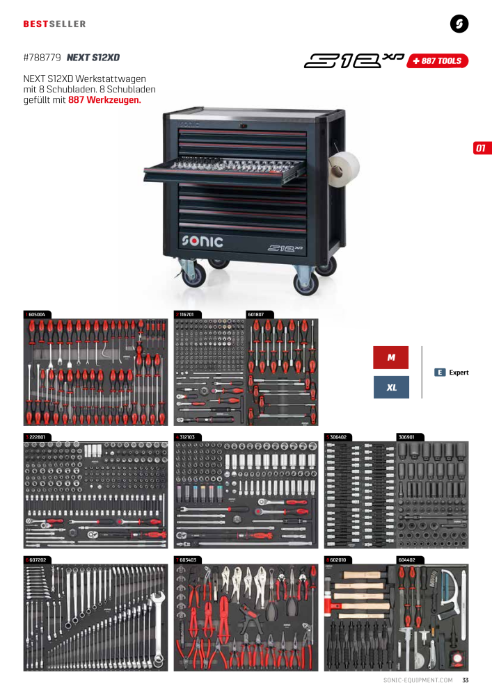 Sonic Equipment Hauptkatalog Werkzeugwagen NR.: 134 - Seite 35