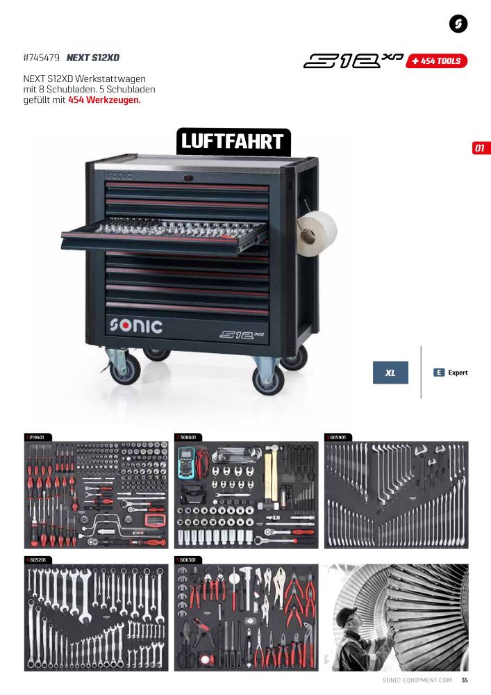 Sonic Equipment Hauptkatalog Werkzeugwagen NR.: 134 - Seite 37