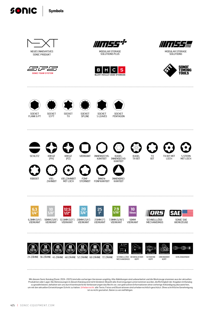 Sonic Equipment Hauptkatalog Werkzeugwagen NR.: 134 - Seite 432