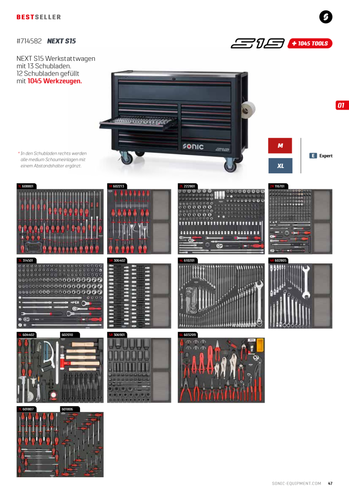 Sonic Equipment Hauptkatalog Werkzeugwagen NO.: 134 - Page 49