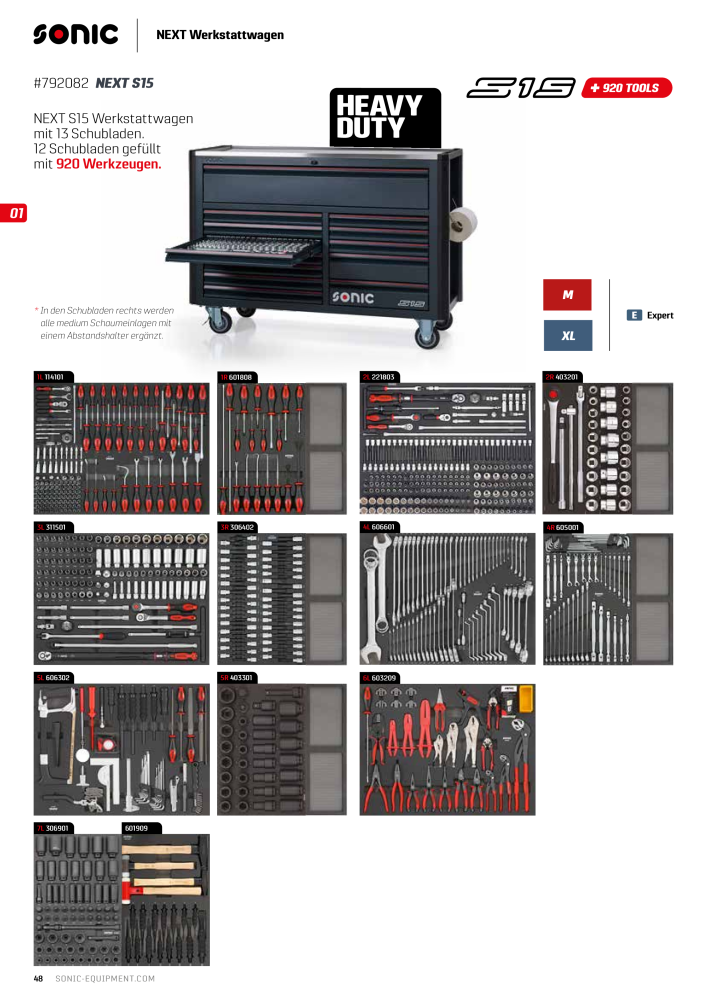 Sonic Equipment Hauptkatalog Werkzeugwagen NO.: 134 - Page 50