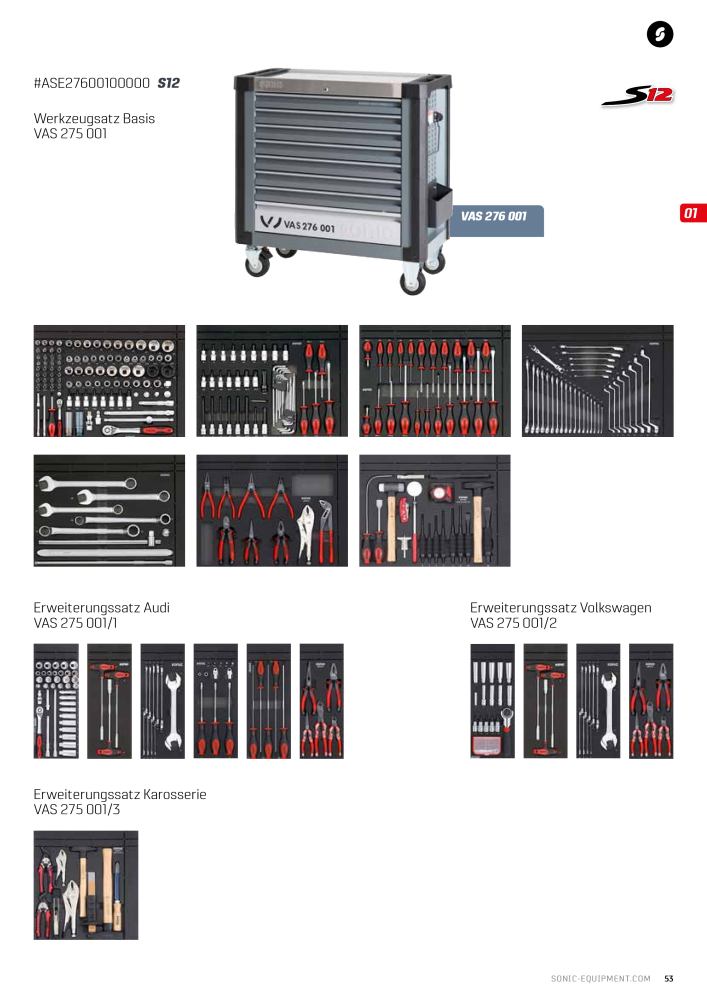 Sonic Equipment Hauptkatalog Werkzeugwagen NR.: 134 - Seite 55