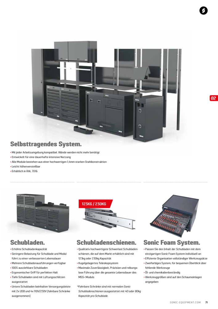 Sonic Equipment Hauptkatalog Werkzeugwagen NR.: 134 - Seite 73