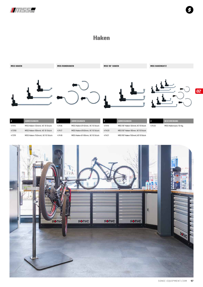 Sonic Equipment Hauptkatalog Werkzeugwagen NO.: 134 - Page 99
