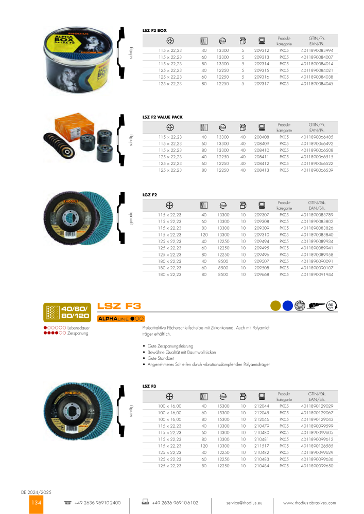 RHODIUS Hauptkatalog NR.: 147 - Strona 134